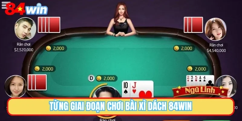 Từng giai đoạn chơi bài Xì Dách 84WIN
